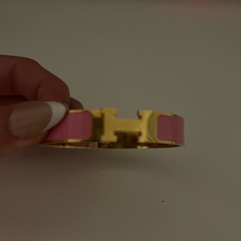 H clic bracelet in pink